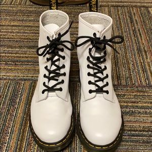 White Doc Martens 1460